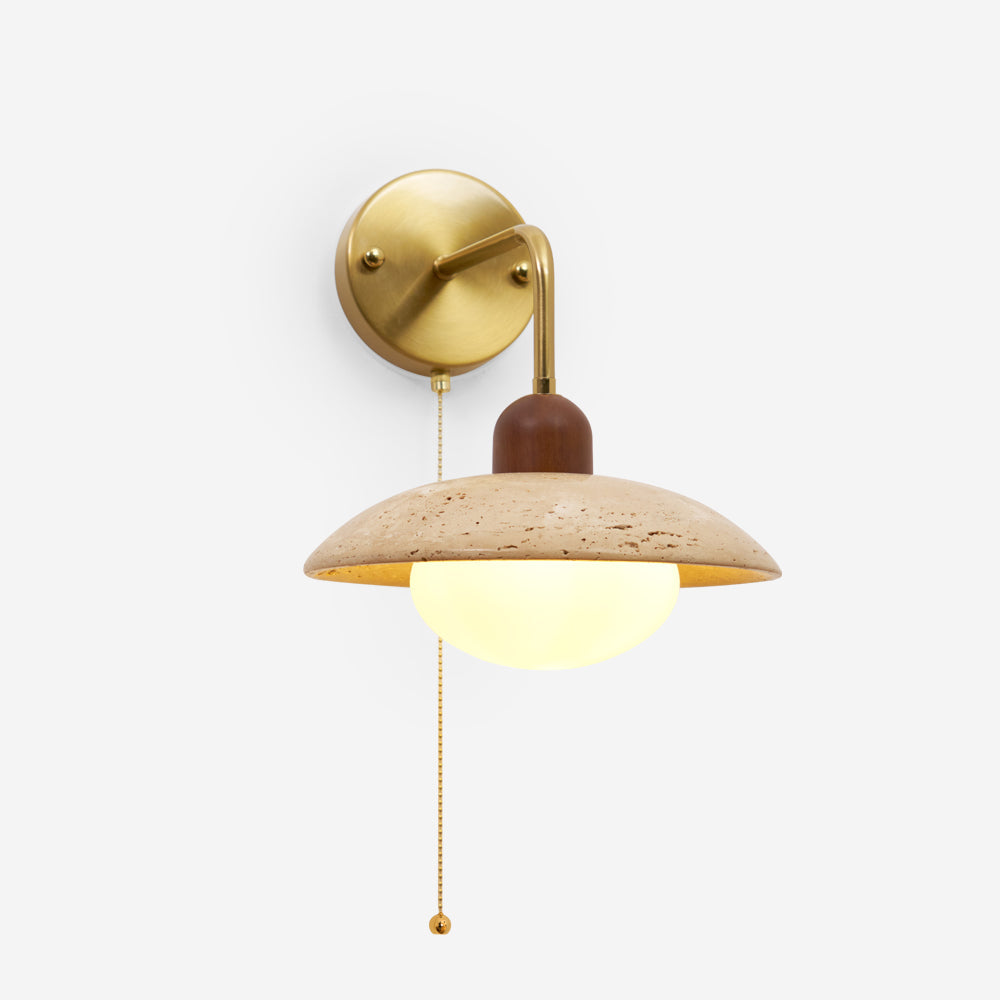 Carolia Zipper Version Travertine Wall Lamp — product view 1