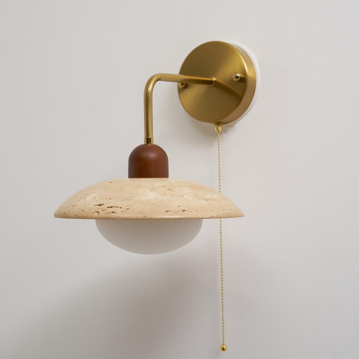 Carolia Zipper Version Travertine Wall Lamp — product view 3
