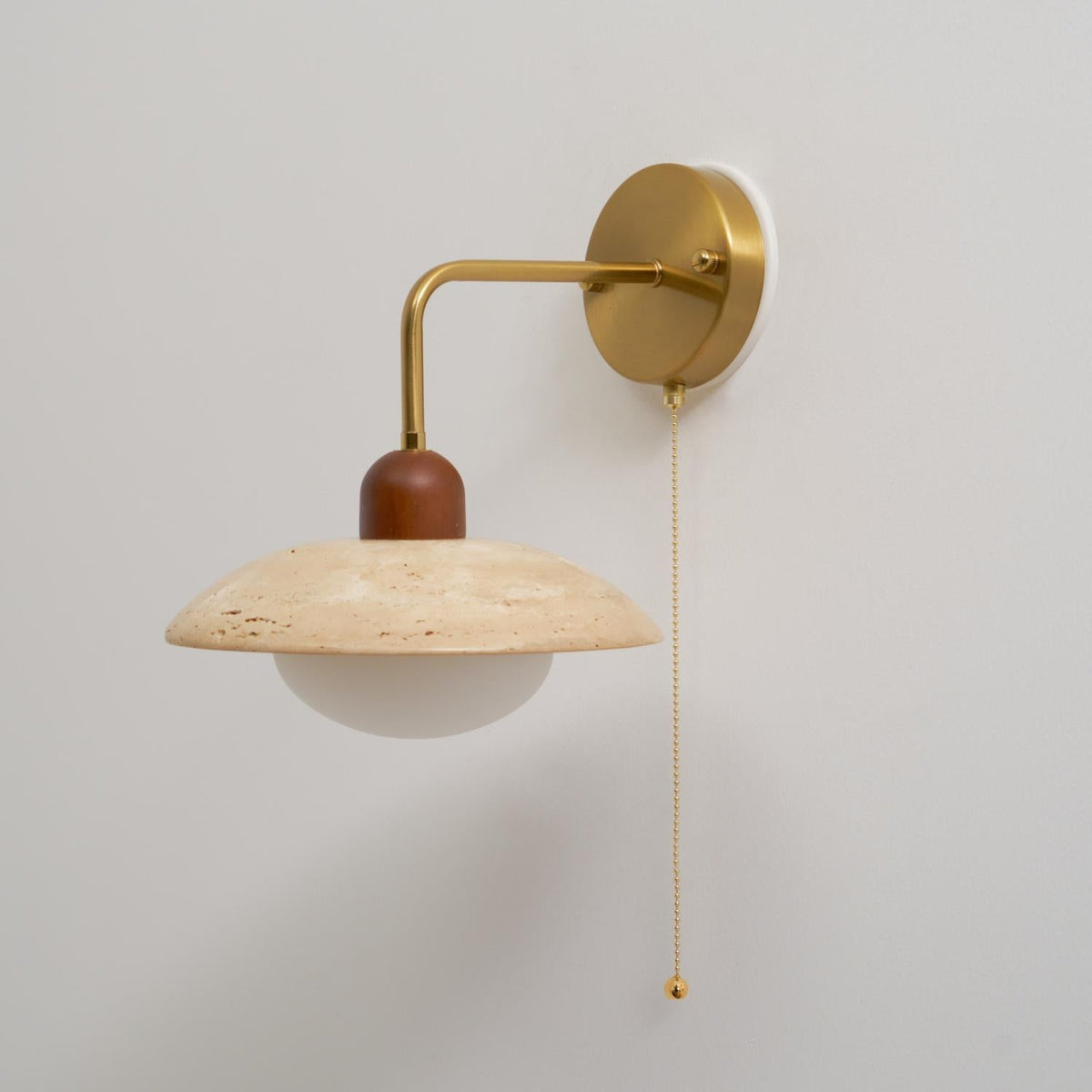 Carolia Zipper Version Travertine Wall Lamp — product view 4