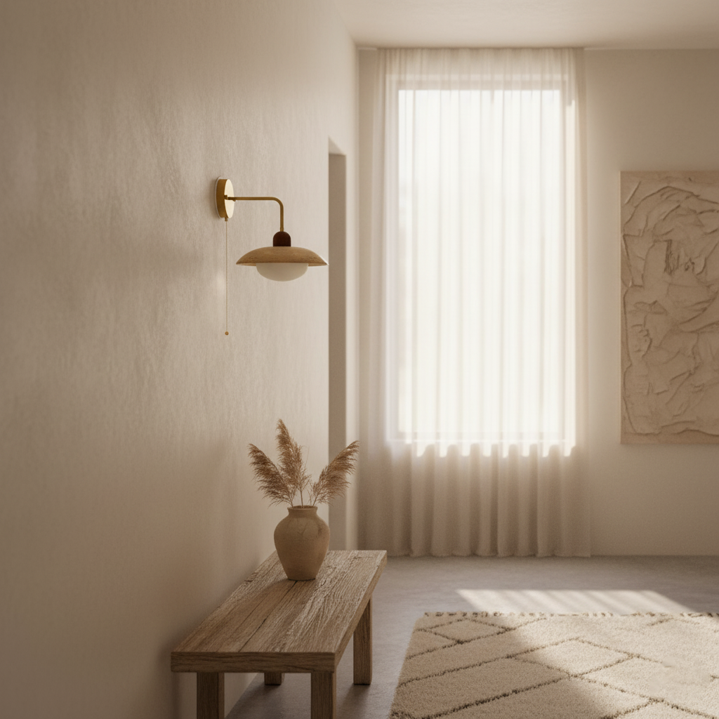 Carolia Zipper Version Travertine Wall Lamp — product view 8