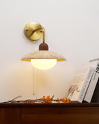 Carolia Zipper Version Travertine Wall Lamp — product view 13