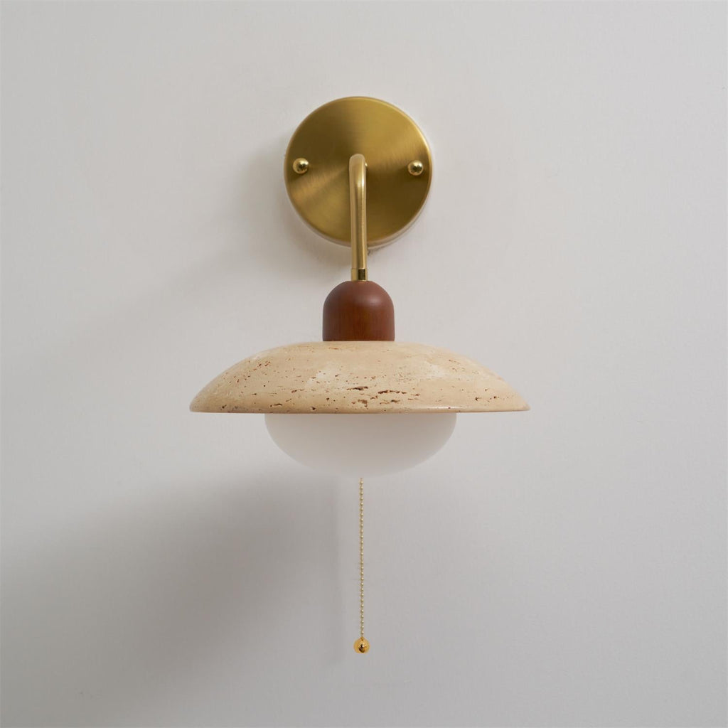 Carolia Zipper Version Travertine Wall Lamp — product view 15