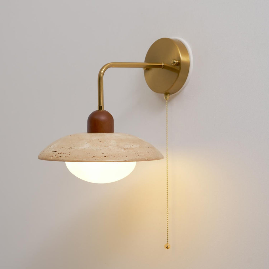 Carolia Zipper Version Travertine Wall Lamp — product view 17