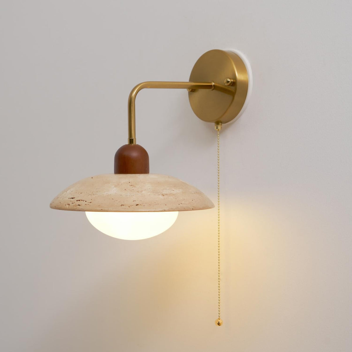 Carolia Zipper Version Travertine Wall Lamp — product view 17