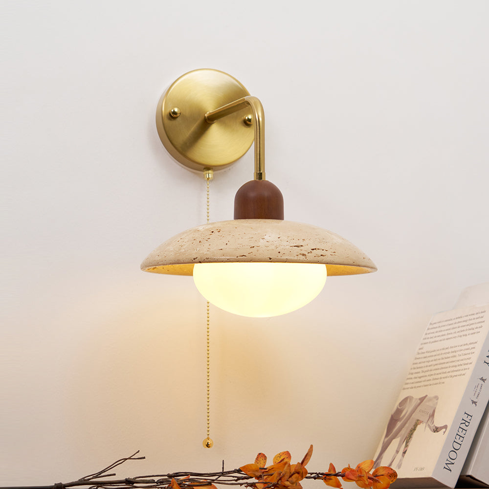 Carolia Zipper Version Travertine Wall Lamp — product view 18