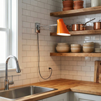 Zenith Swing Plug In Metal Wall Lamp — product view 11