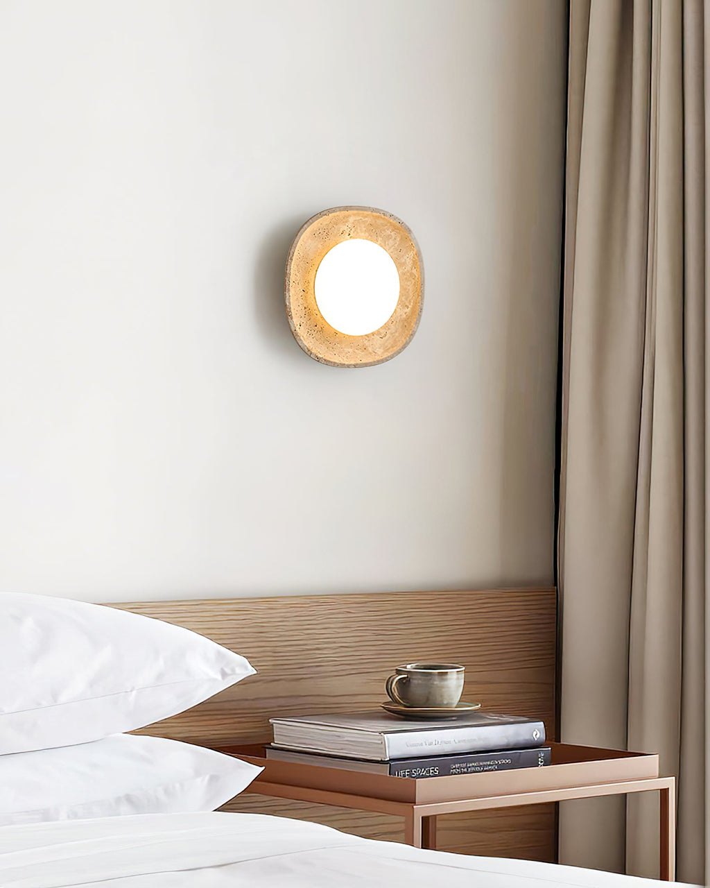 Faro Travertine Wall Lamp — product view 4