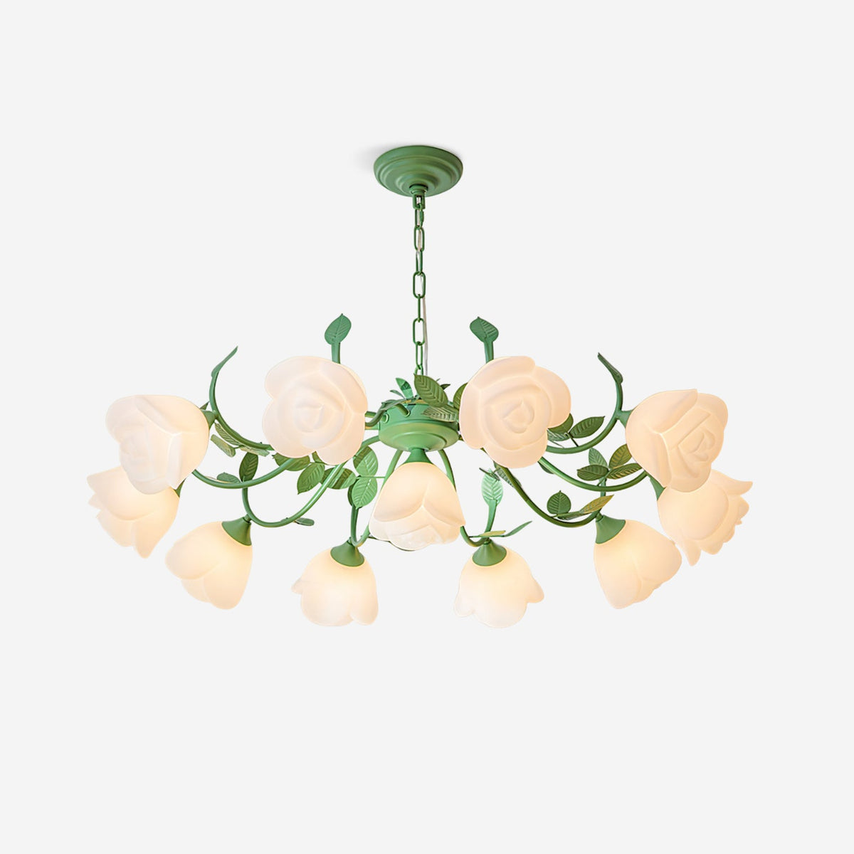 French Siena Metal Chandelier — product view 1