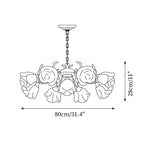 French Siena Metal Chandelier — product view 6