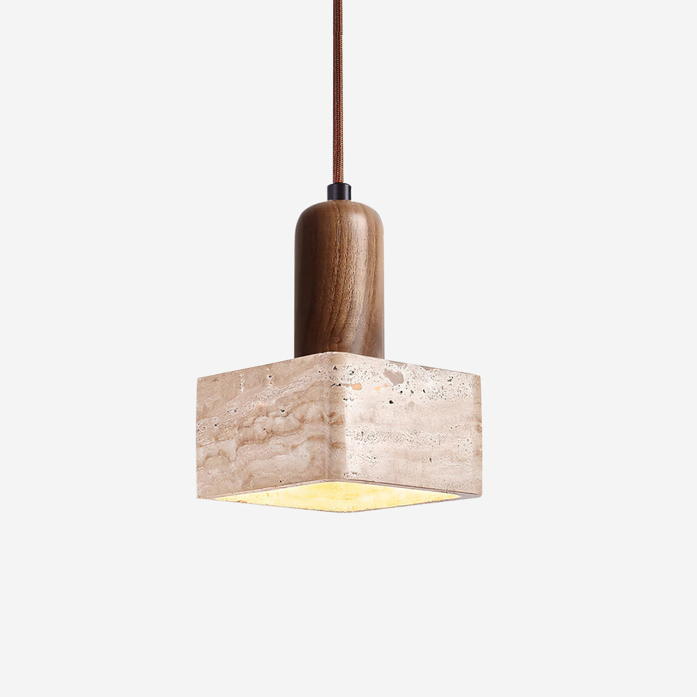 Talla Travertine Pendant Lamp — product view 1