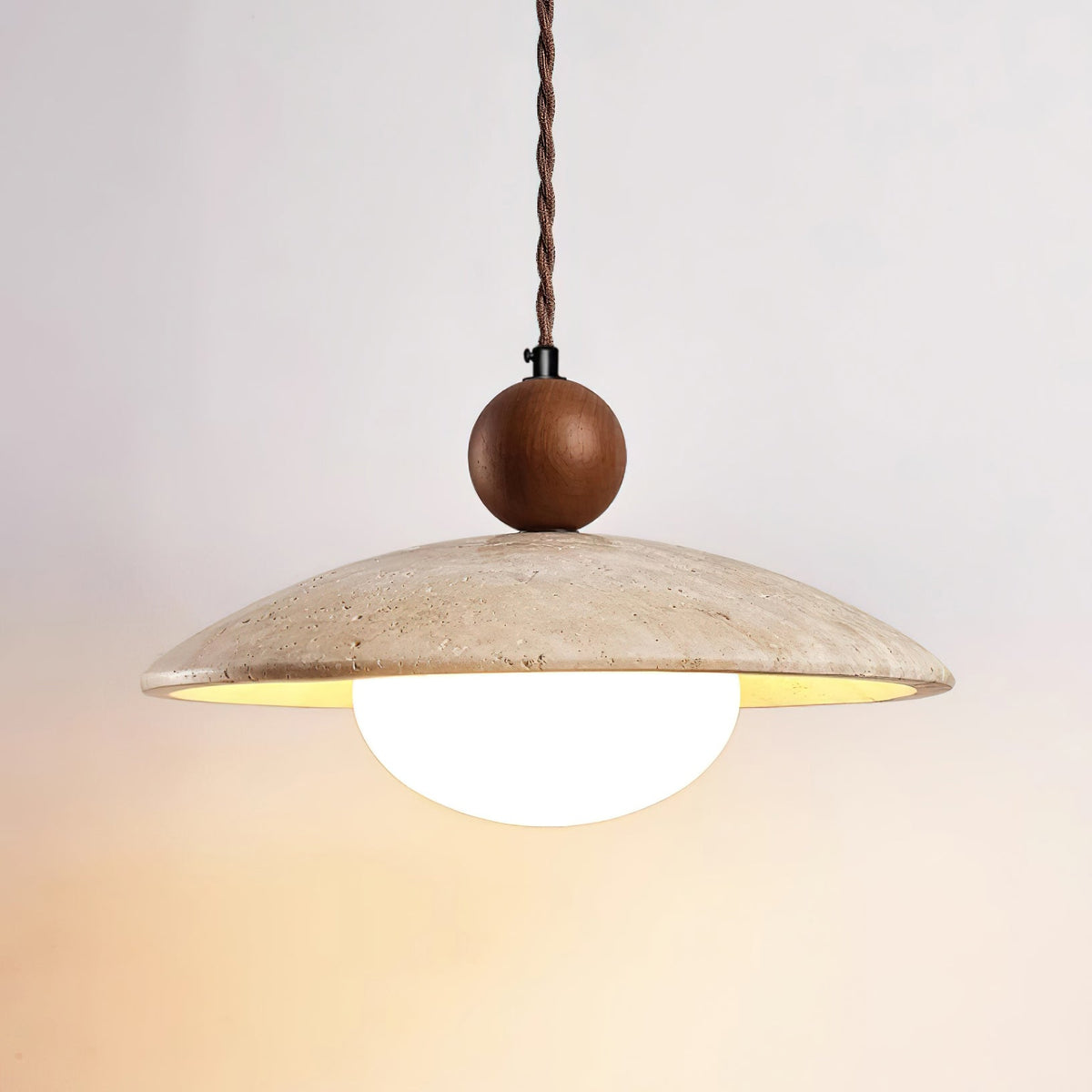 Herman Travertine Pendant Lamp — product view 2
