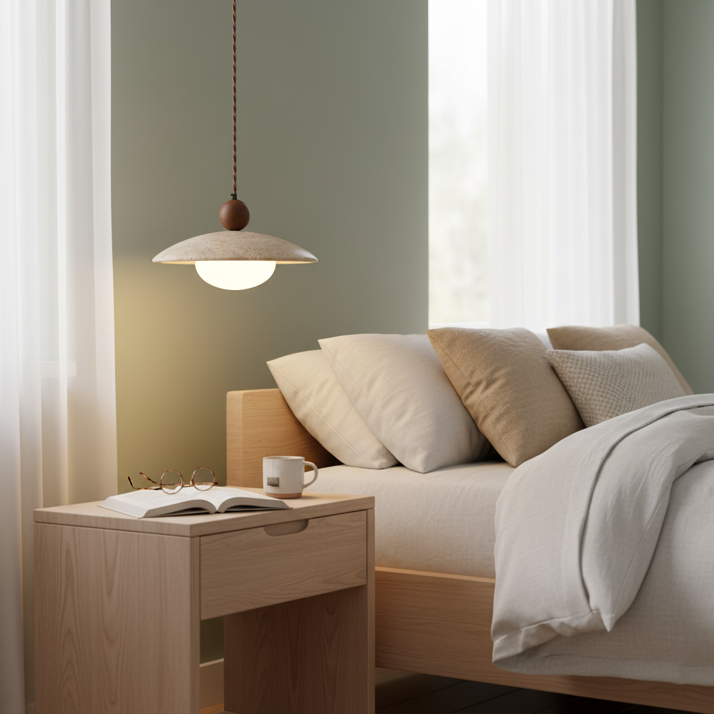 Herman Travertine Pendant Lamp — product view 8