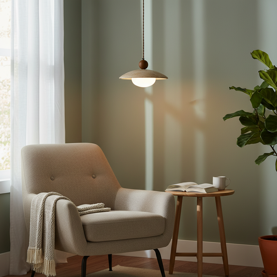 Herman Travertine Pendant Lamp — product view 11