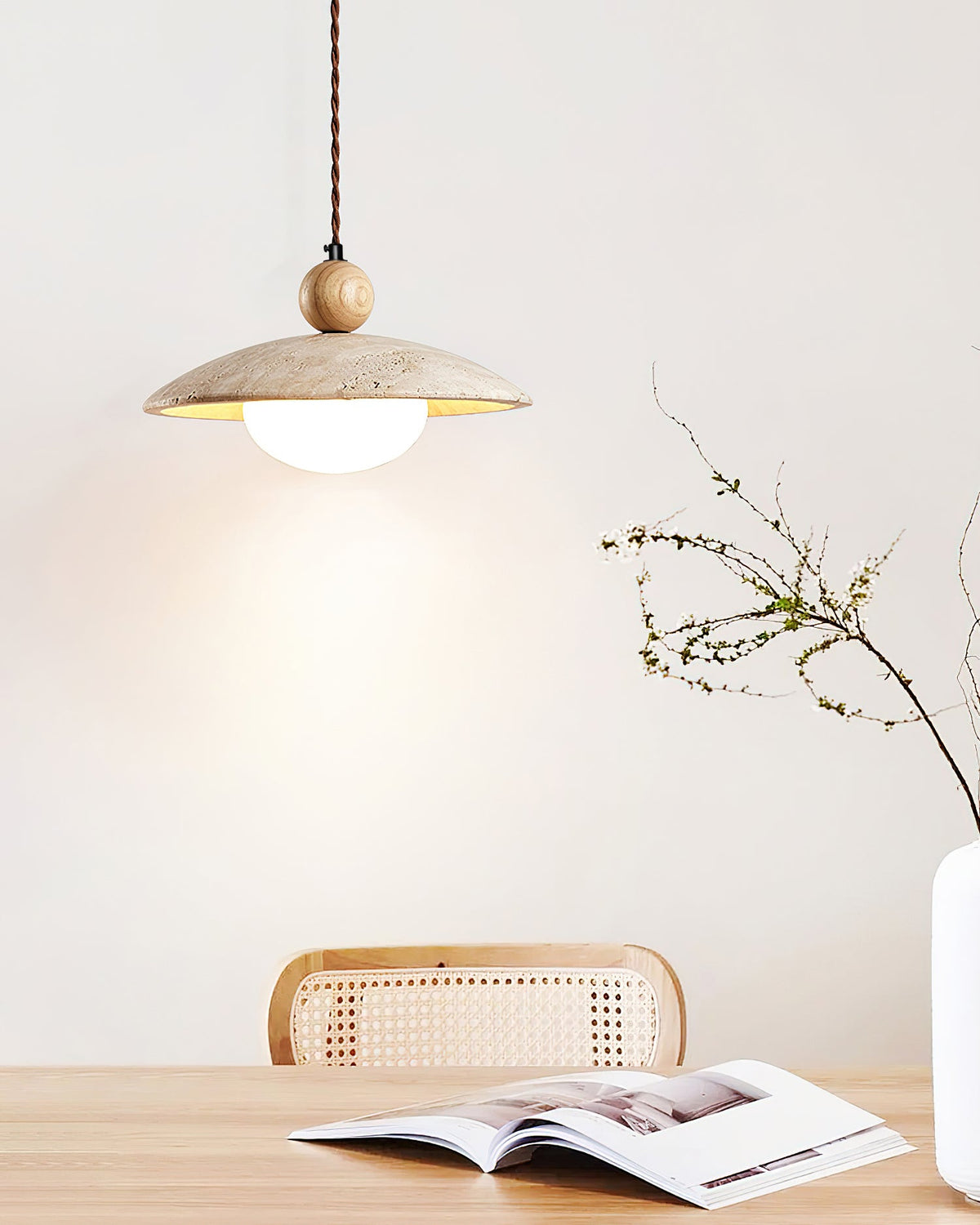 Herman Travertine Pendant Lamp — product view 15