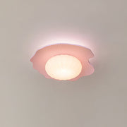 Pink Resin & White Plastic lampshade