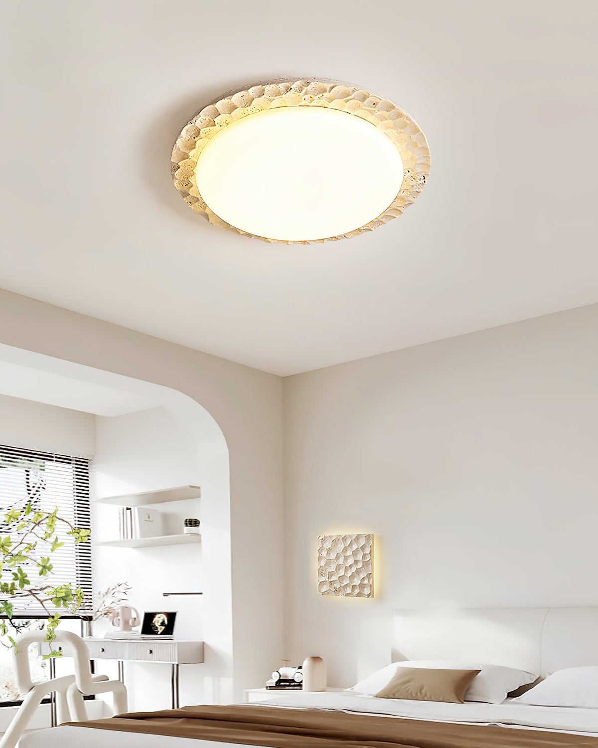 Kauai Travertine Ceiling Light — product view 15