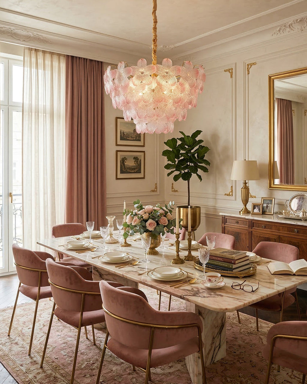 Treviso Flower Glass Chandelier — product view 2