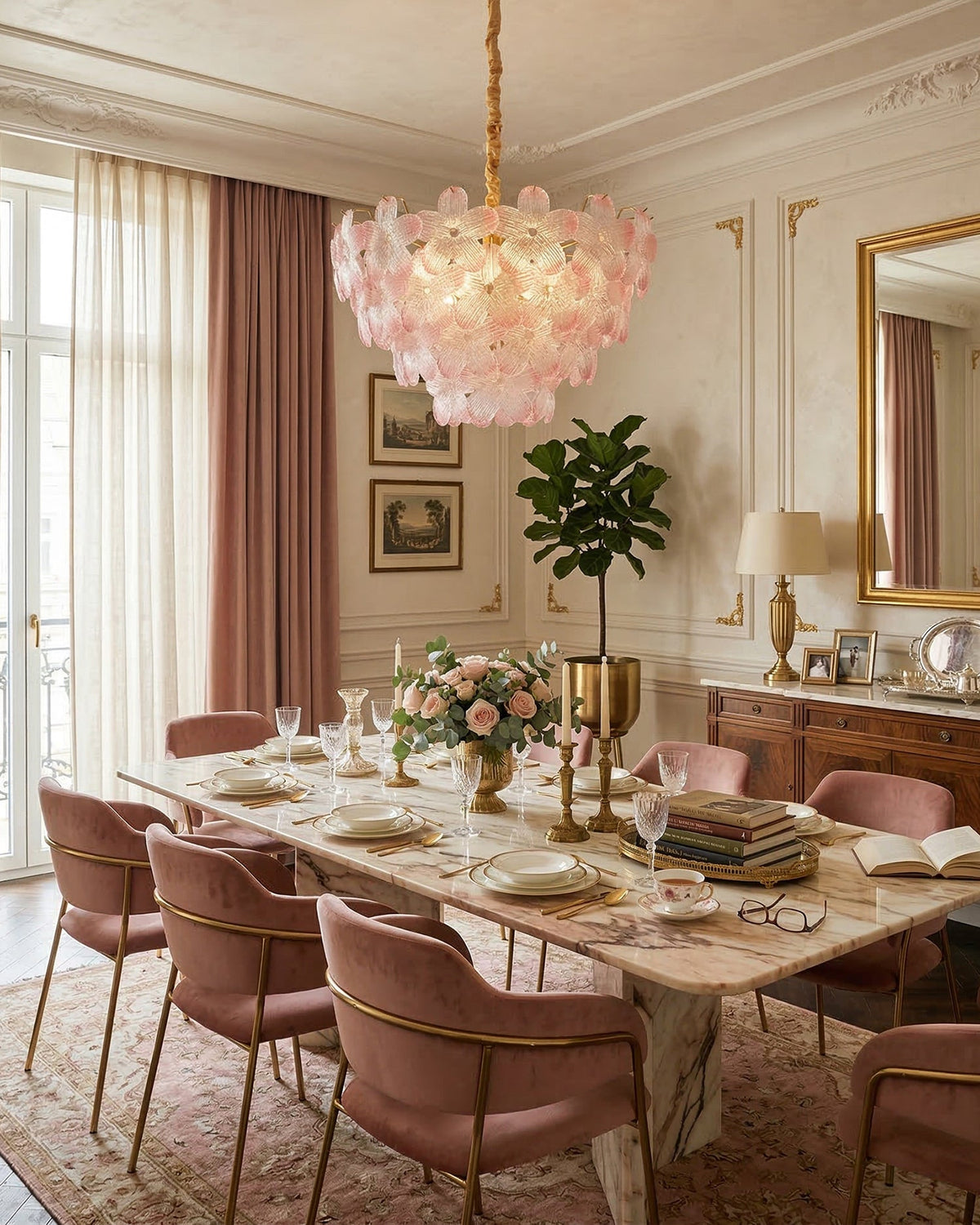 Treviso Flower Glass Chandelier — product view 2