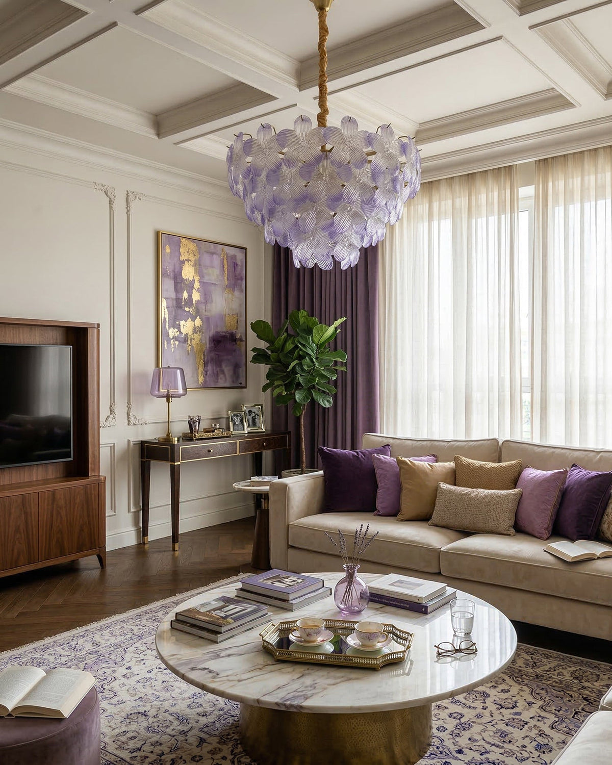 Treviso Flower Glass Chandelier — product view 3