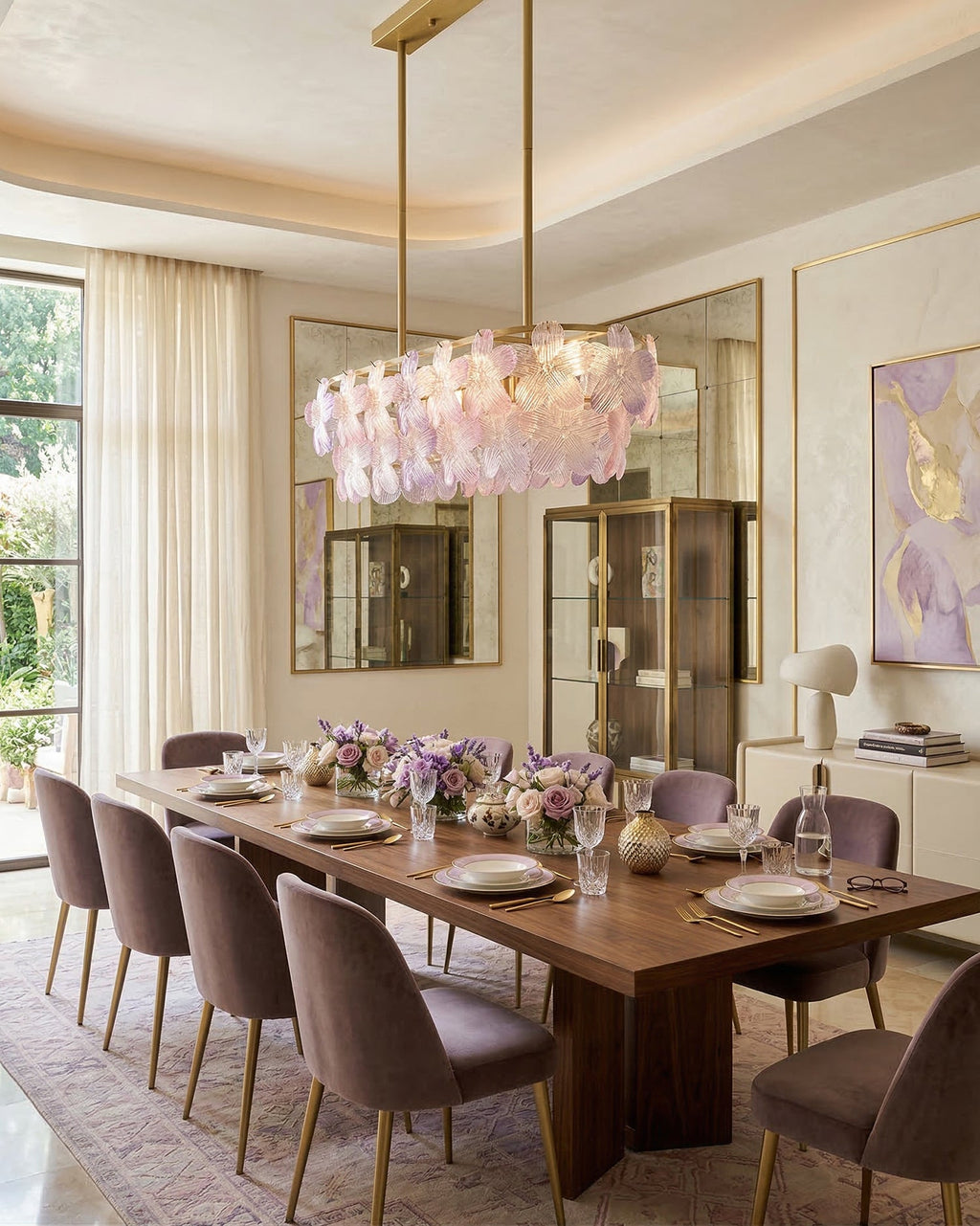 Treviso Flower Glass Chandelier — product view 4