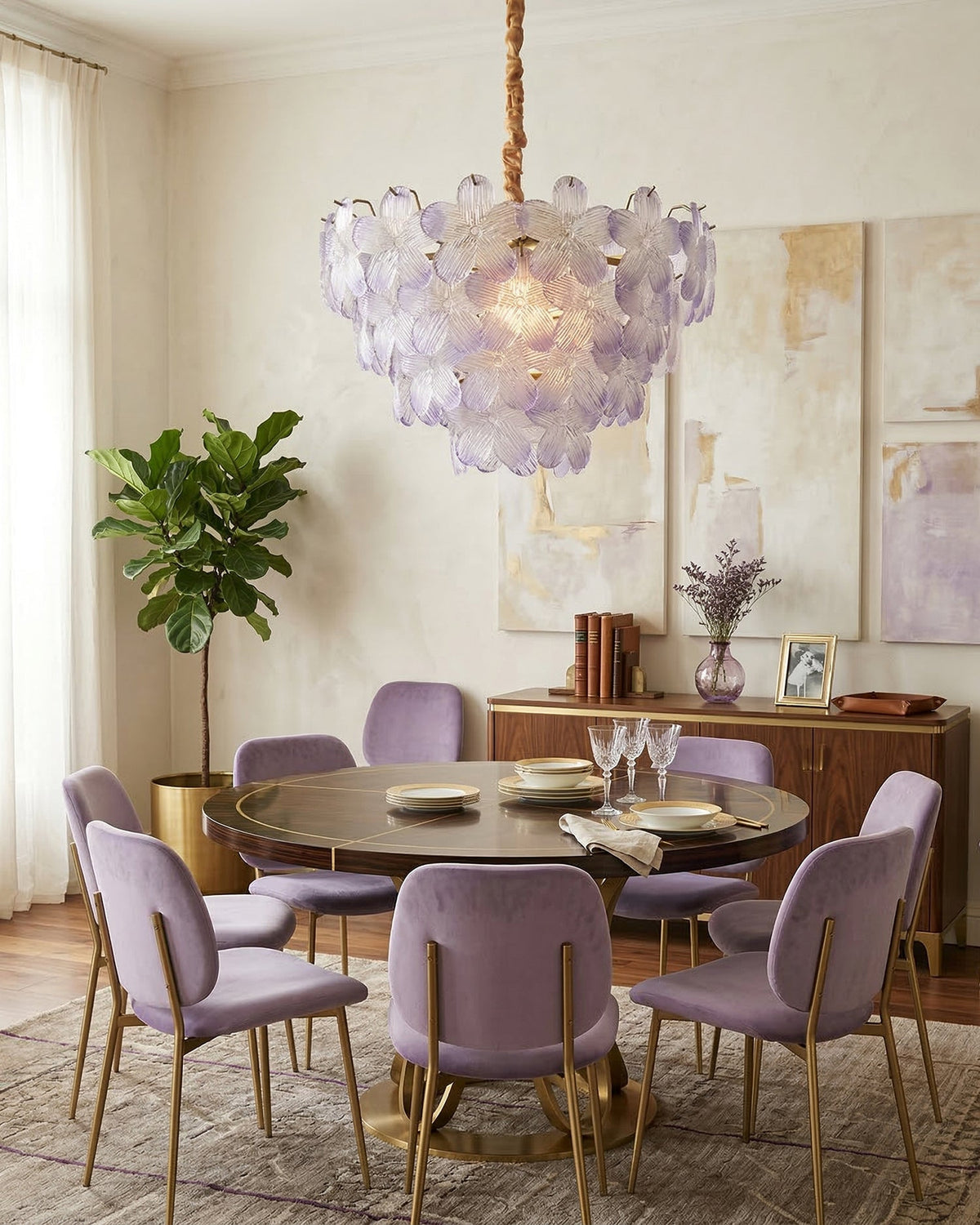 Treviso Flower Glass Chandelier — product view 8