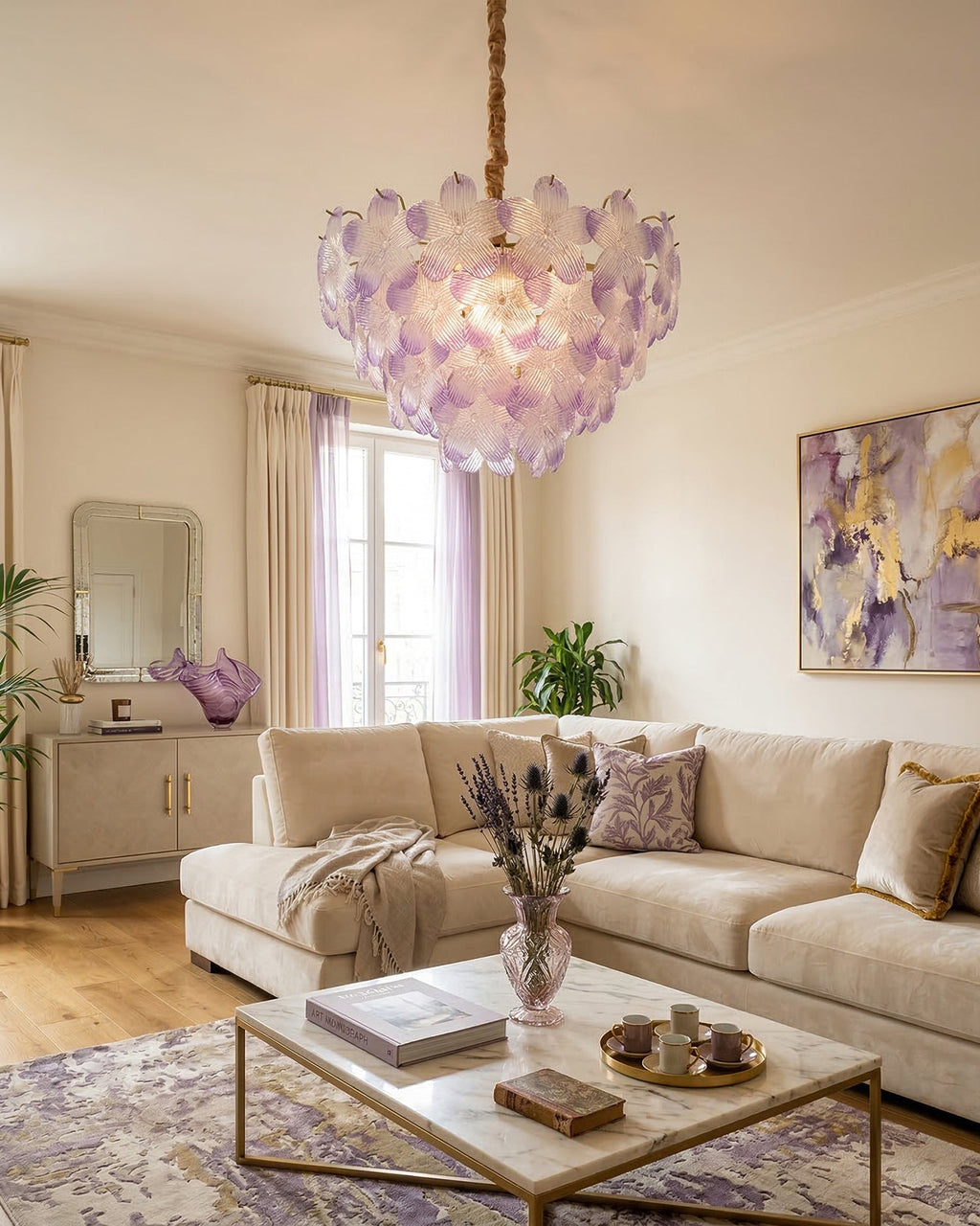 Treviso Flower Glass Chandelier — product view 9