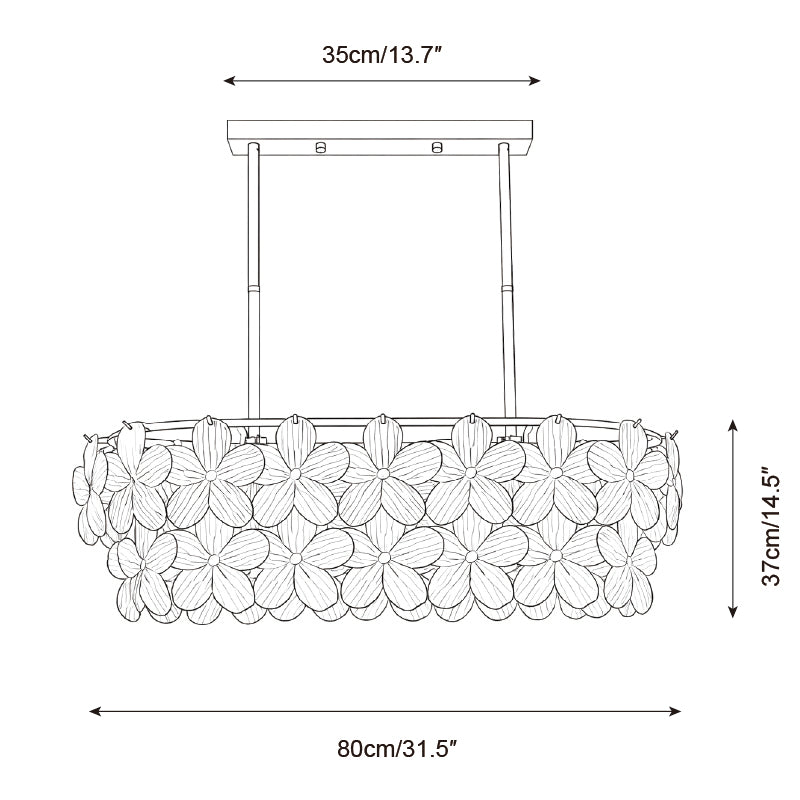 Treviso Flower Glass Chandelier — product detail 30