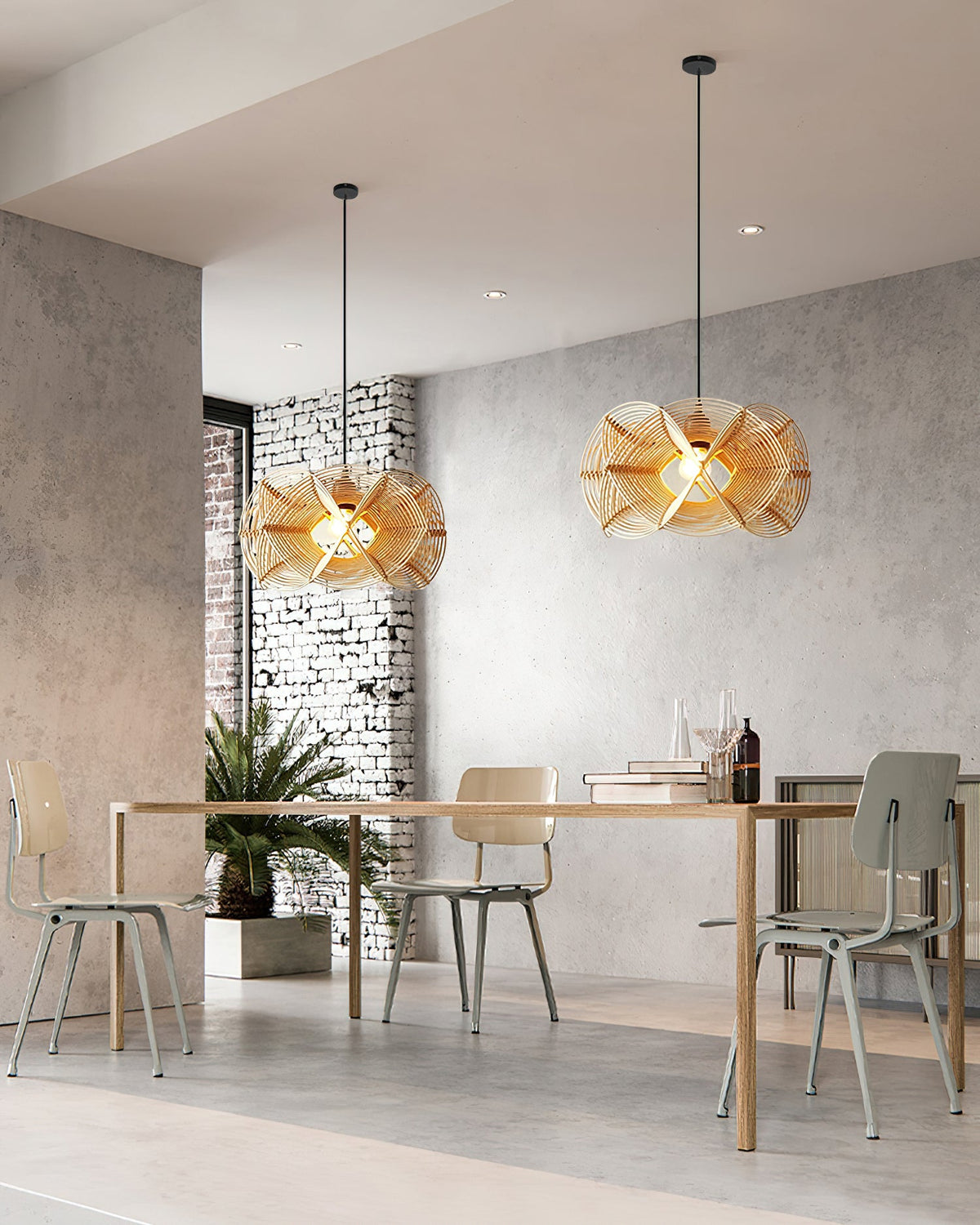 Woven Wave Metal Pendant Lamp — product view 3