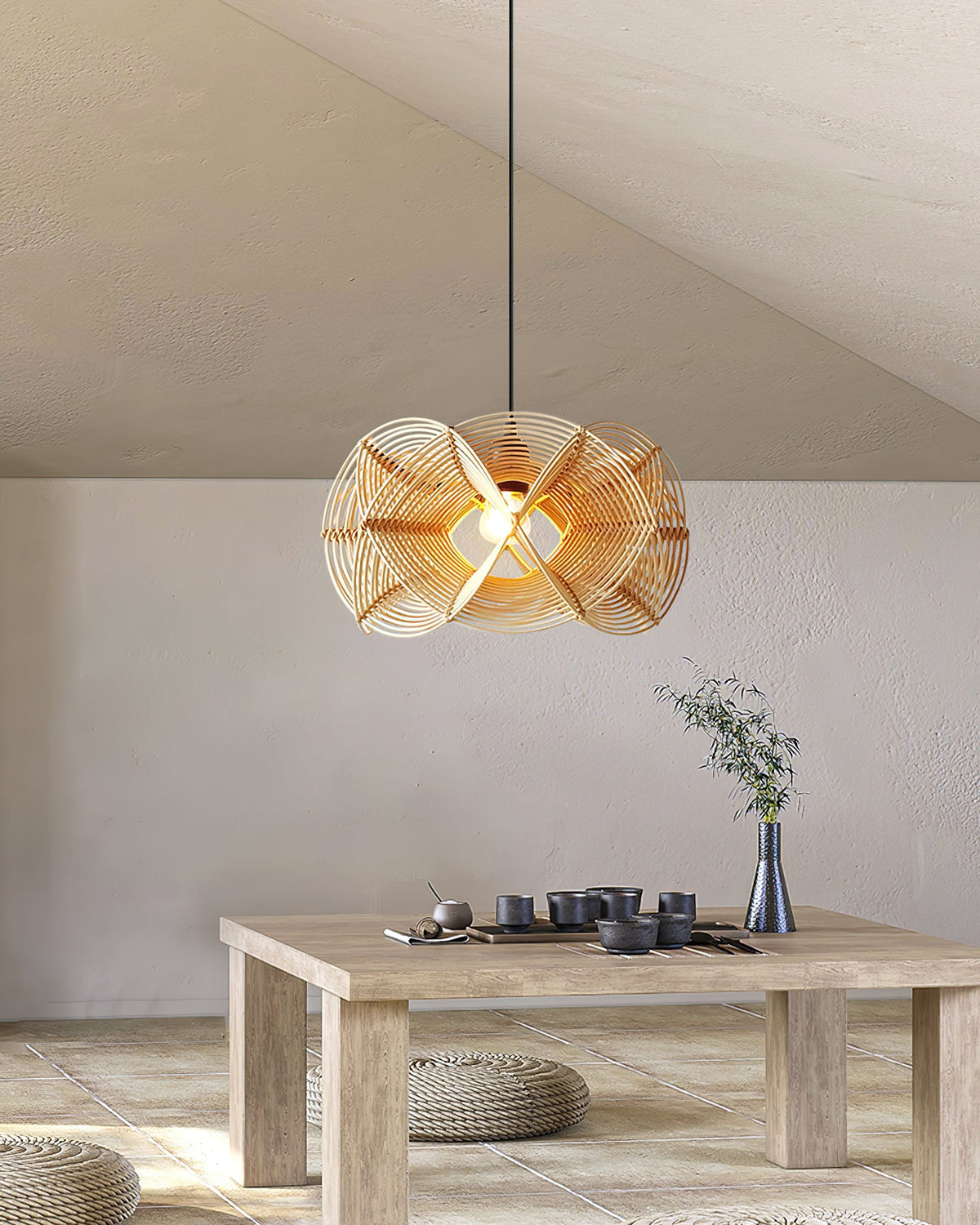 Woven Wave Metal Pendant Lamp — product view 8