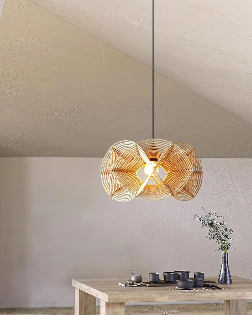 Woven Wave Metal Pendant Lamp — product view 9