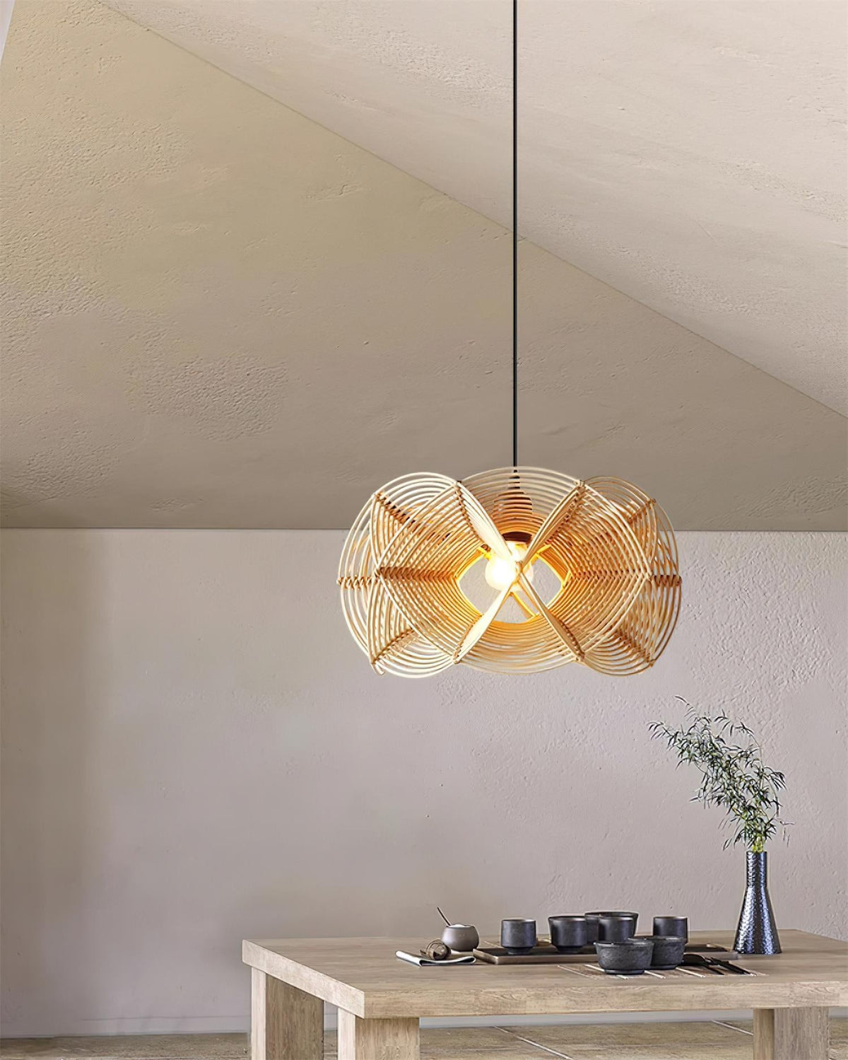 Woven Wave Metal Pendant Lamp — product view 9