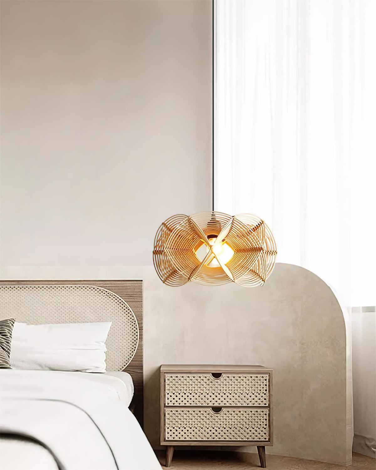 Woven Wave Metal Pendant Lamp — product view 10