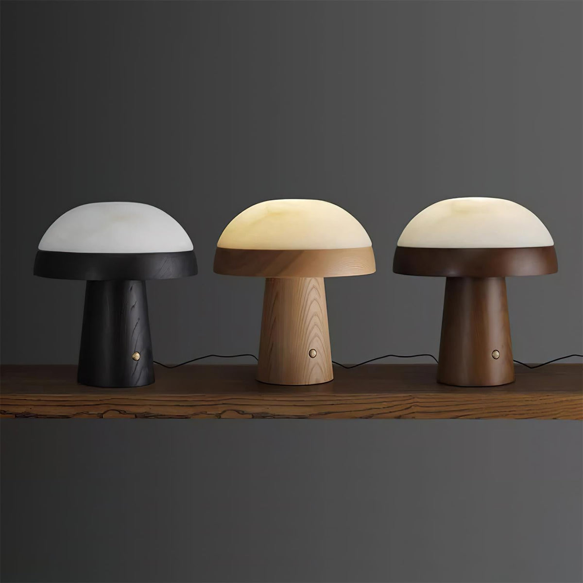 Pico Mushroom Alabaster Table Lamp — product view 2