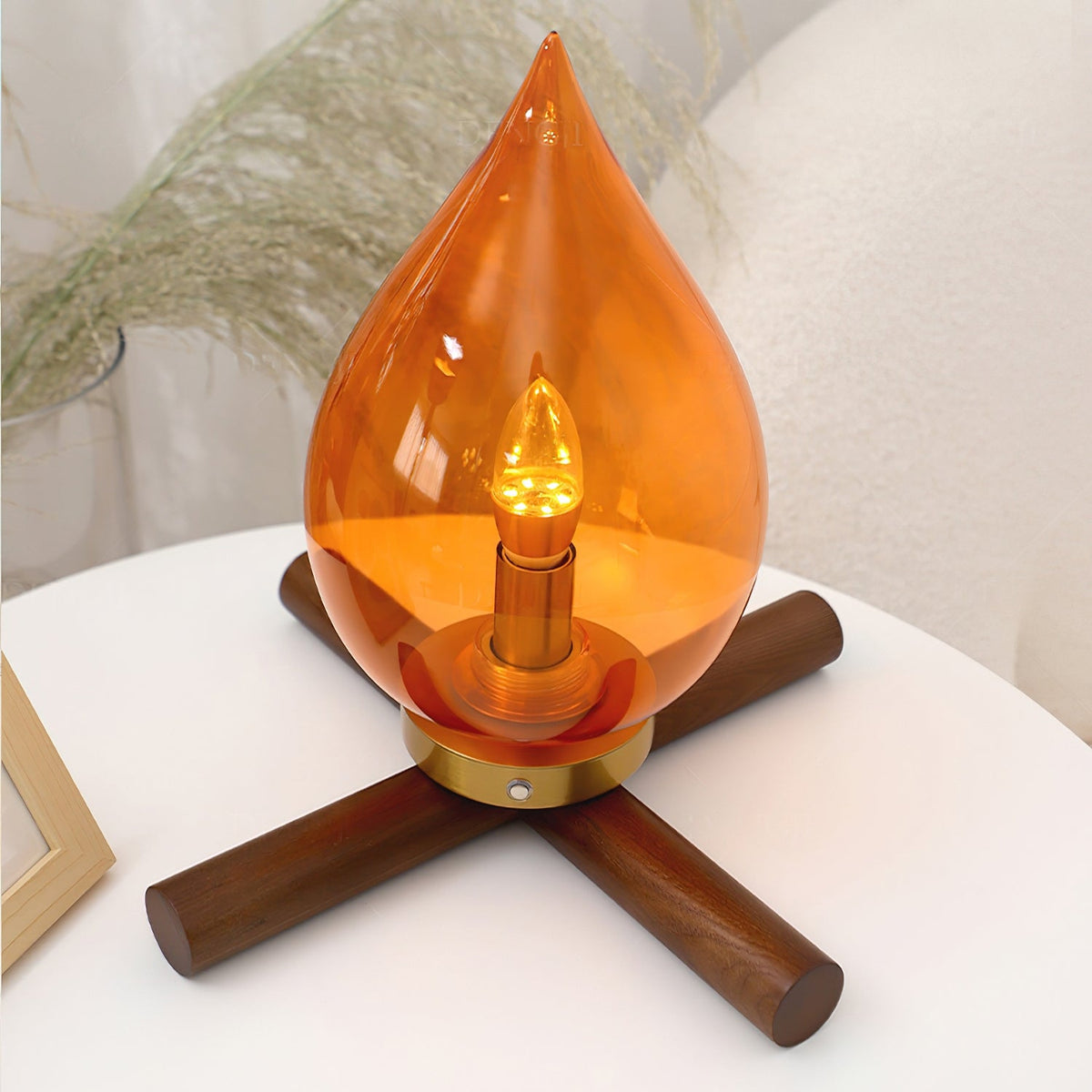 Firebeam Charge Glass Table Lamp — product view 3