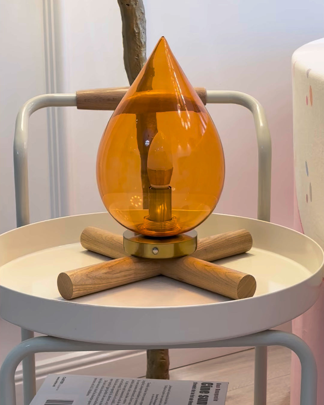 Firebeam Charge Glass Table Lamp — product view 7