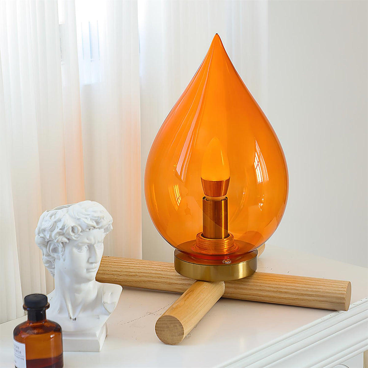 Firebeam Charge Glass Table Lamp — product view 8