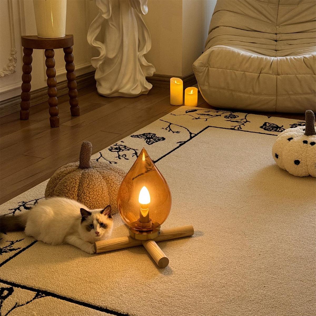 Firebeam Charge Glass Table Lamp — product view 24