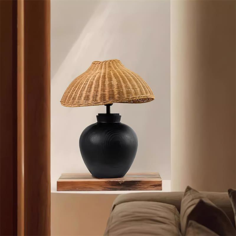 Amalia Wood Table Lamp — product view 2