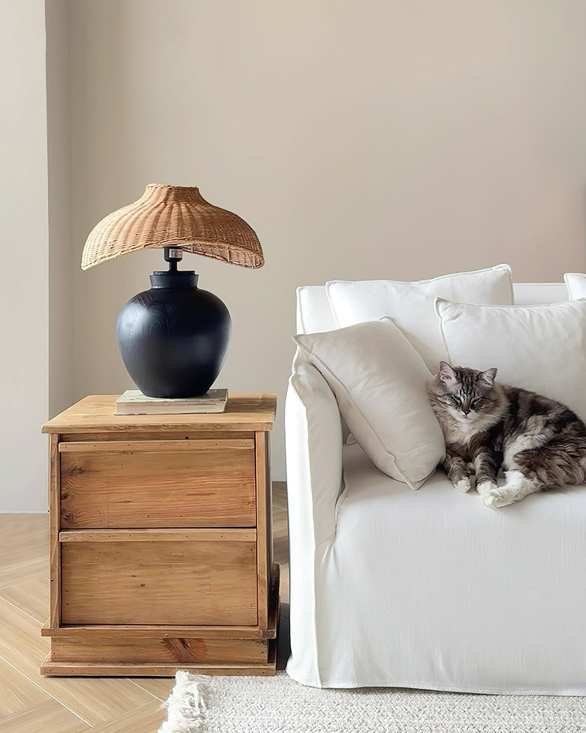 Amalia Wood Table Lamp — product view 3