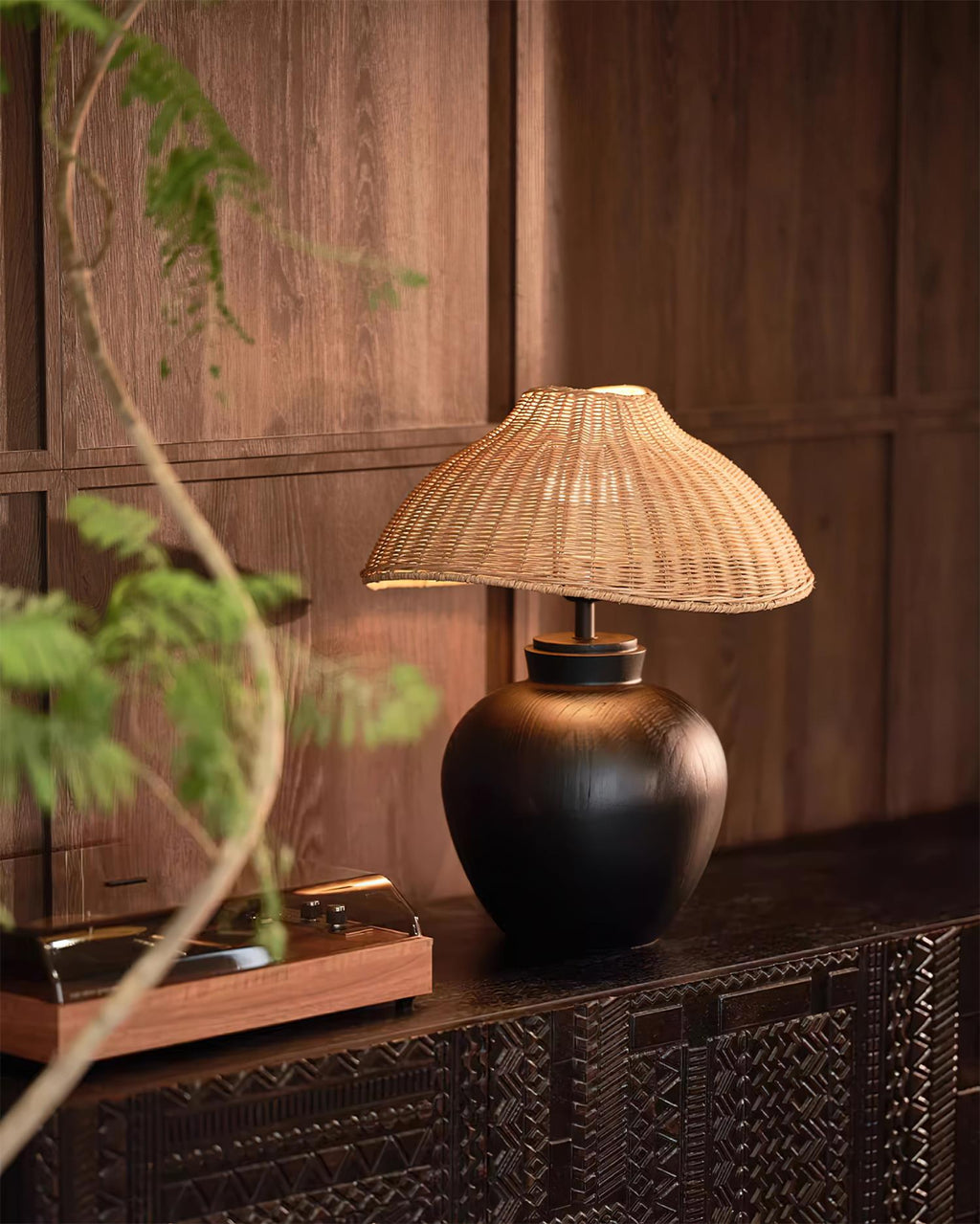 Amalia Wood Table Lamp — product view 9