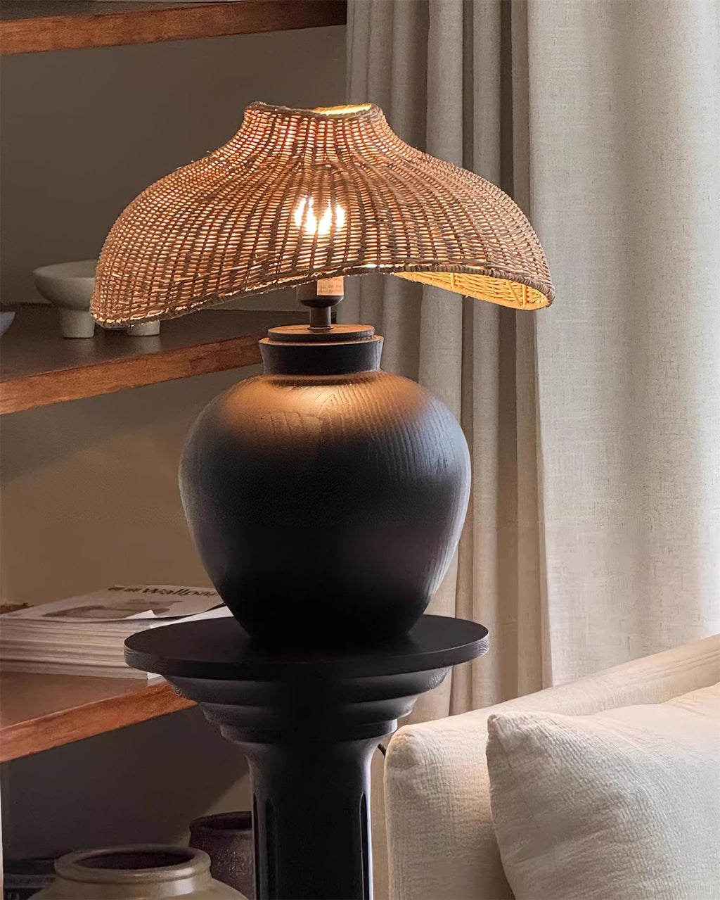 Amalia Wood Table Lamp — product view 12