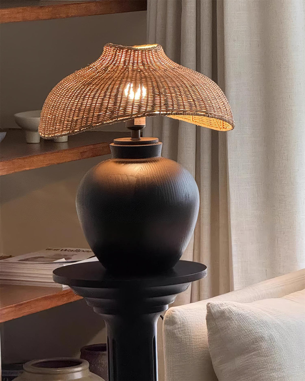 Amalia Wood Table Lamp — product view 12