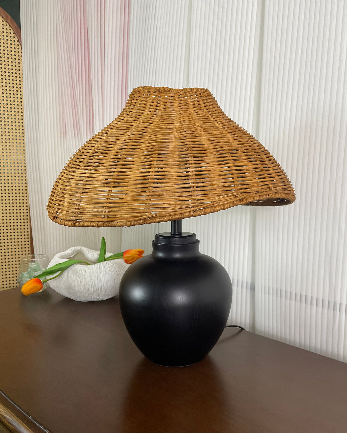 Amalia Wood Table Lamp — product view 16