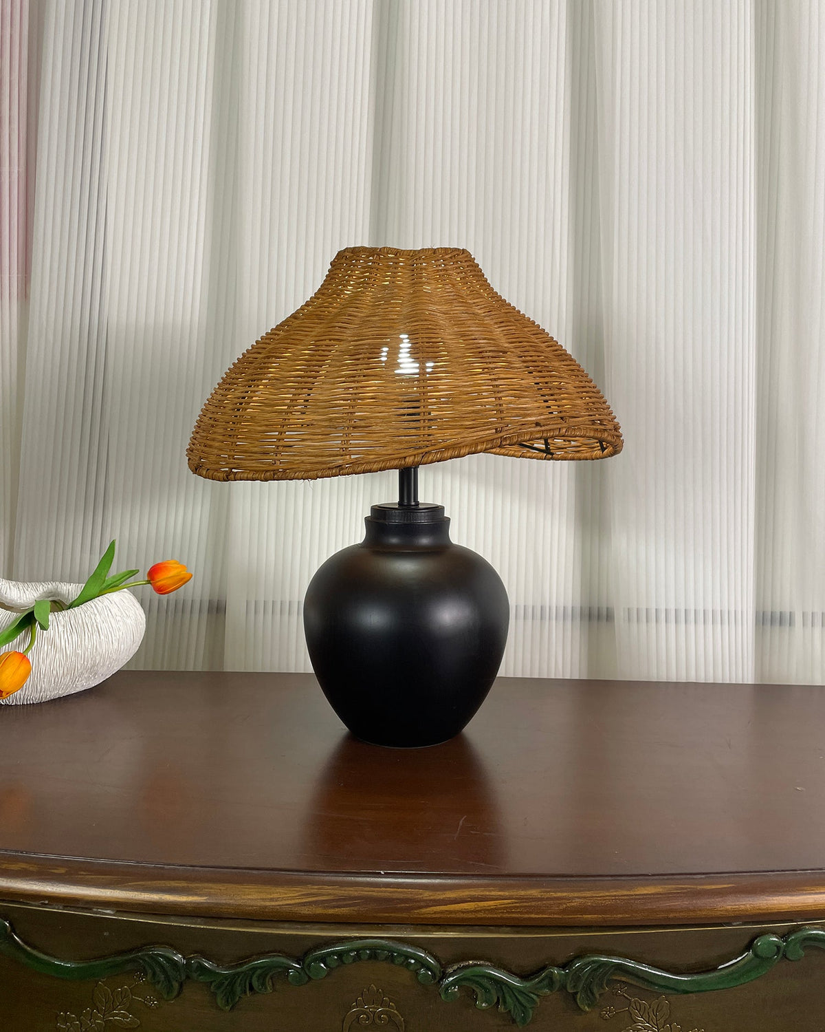 Amalia Wood Table Lamp — product view 17