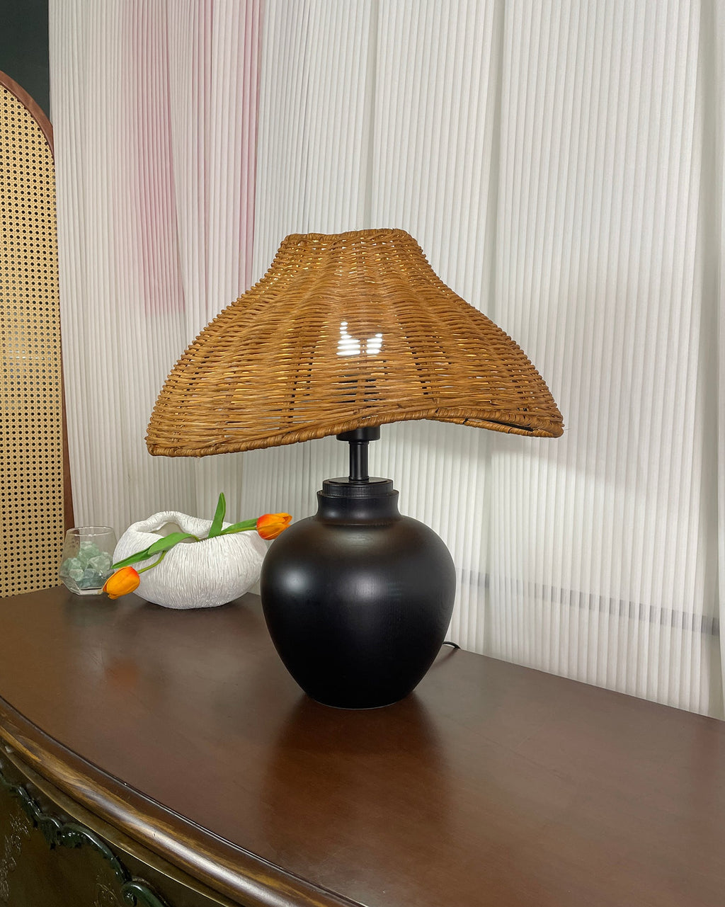Amalia Wood Table Lamp — product view 18
