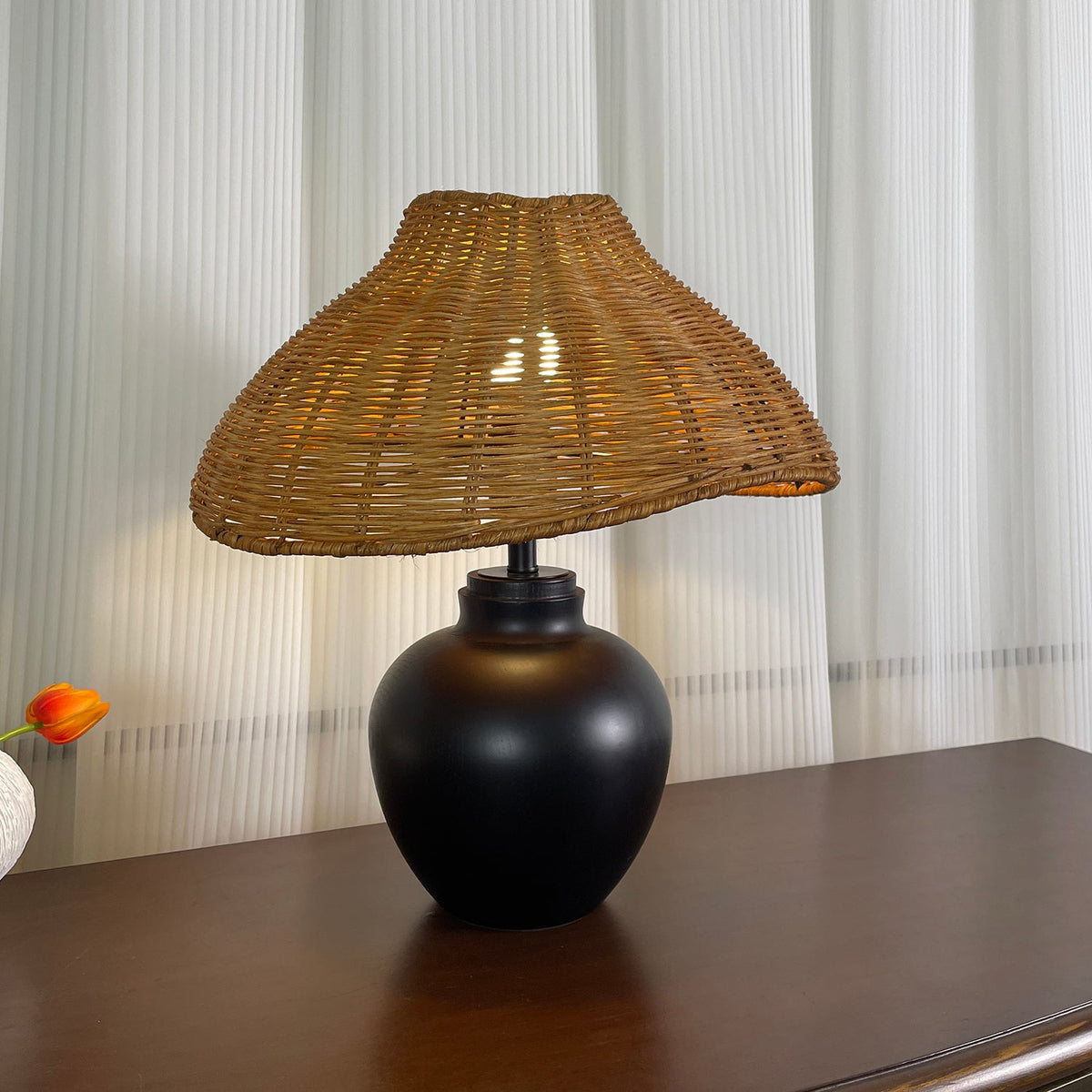 Amalia Wood Table Lamp — product view 20