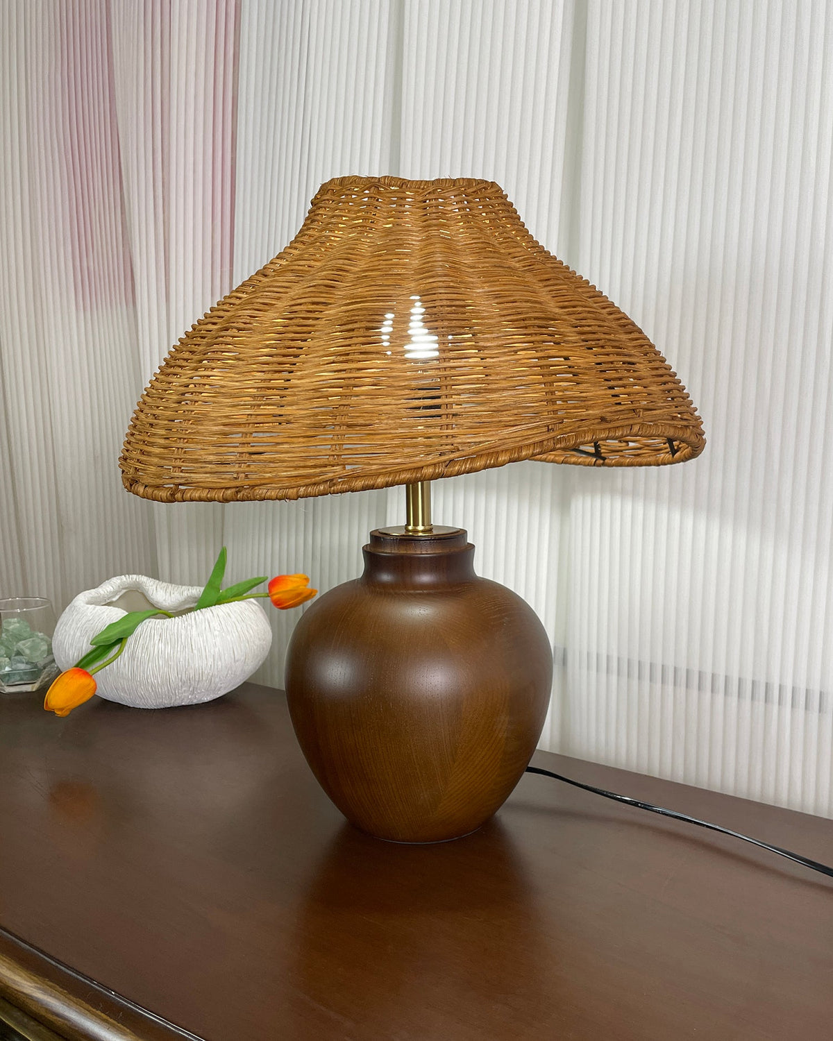 Amalia Wood Table Lamp — product view 25