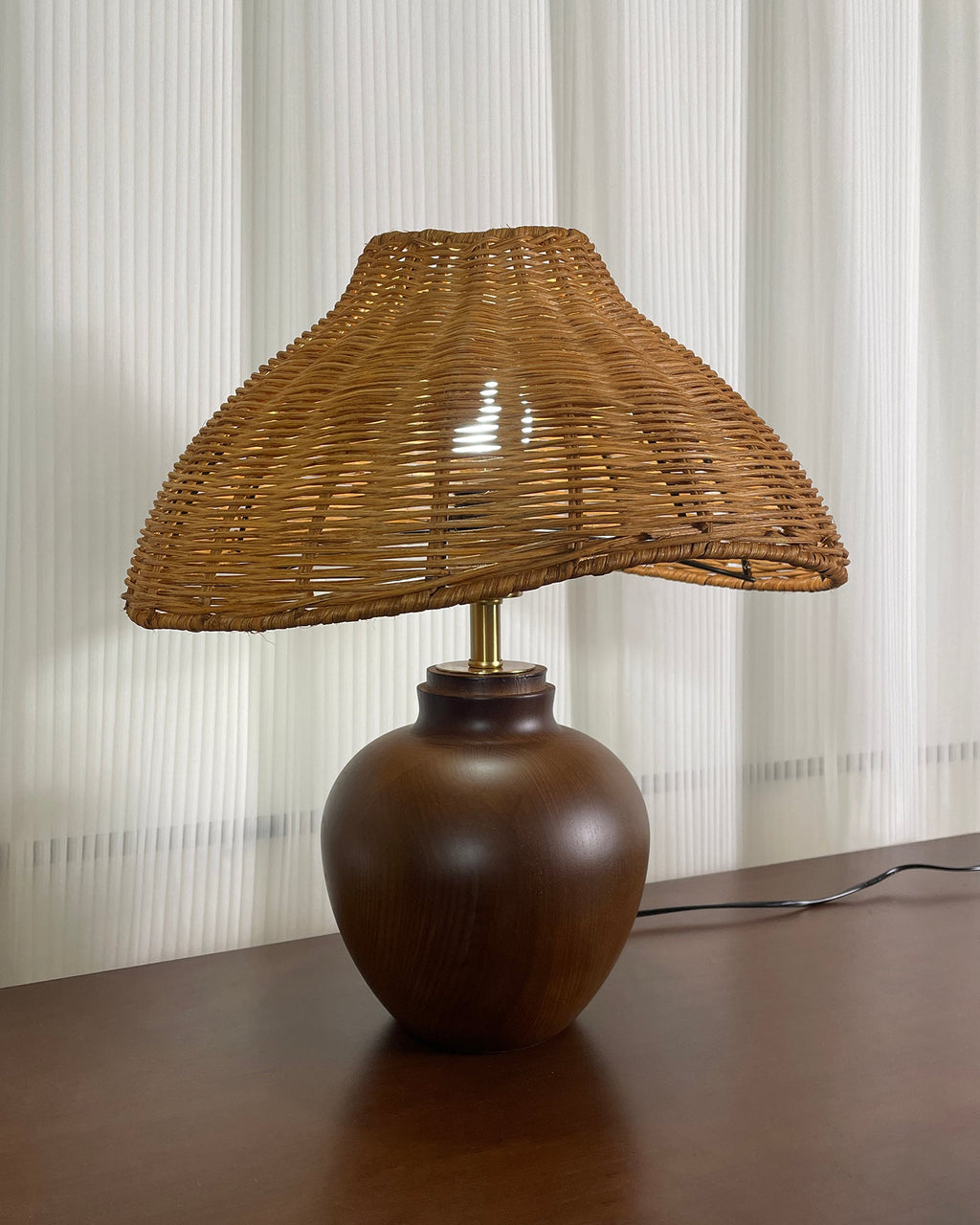 Amalia Wood Table Lamp — product view 26
