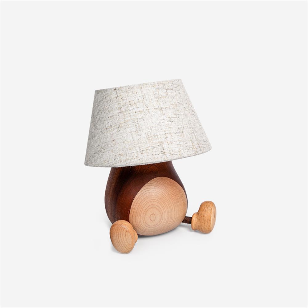 Little Monkey Wood Table Lamp — product view 1