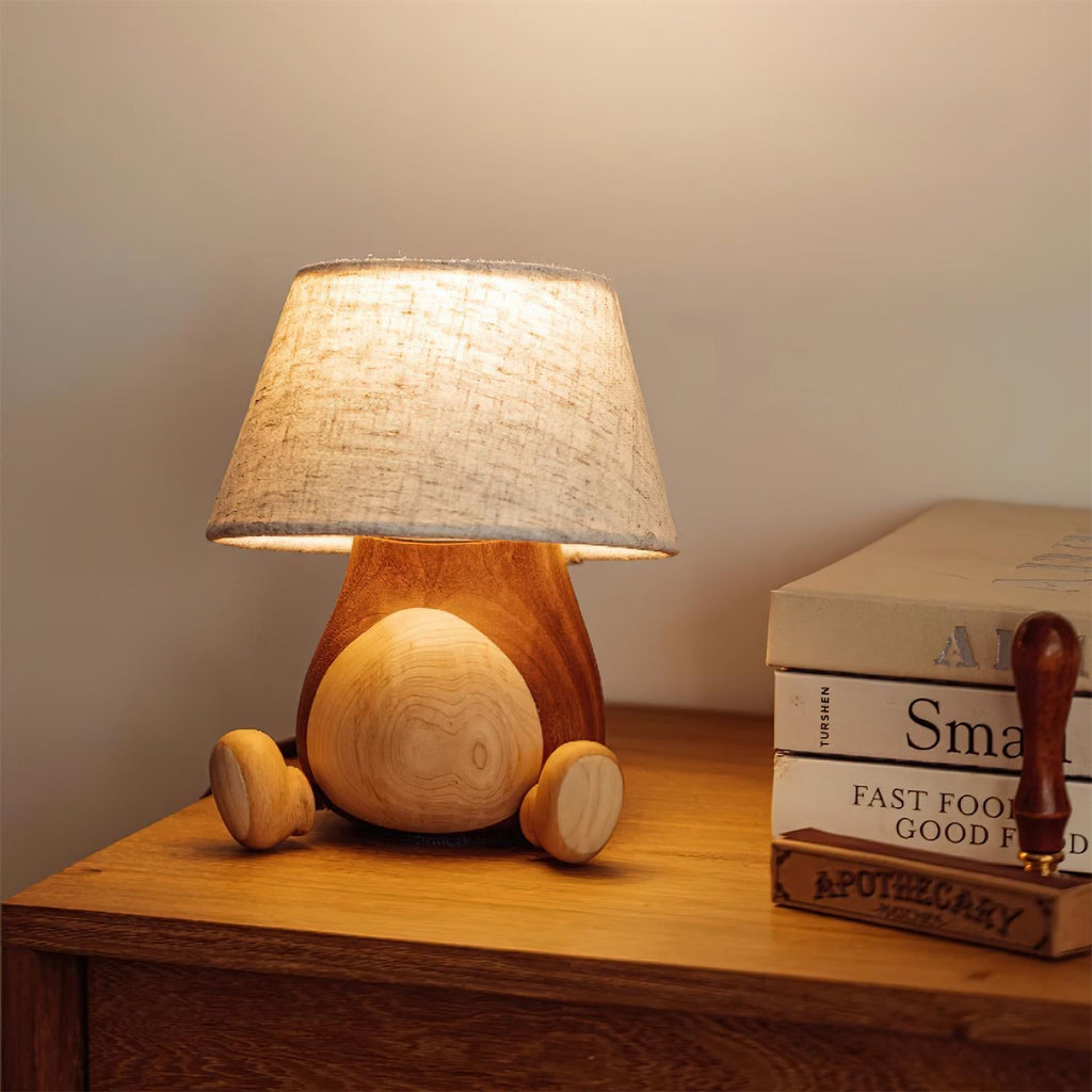 Little Monkey Wood Table Lamp — product view 2
